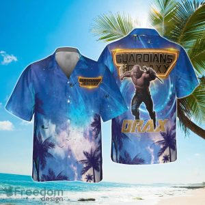 Drax Guardians Of The Galaxy Universe Background 2023 Hawaiian Shirt