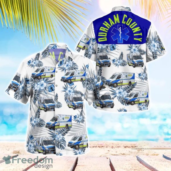 Durha County Emergency Medical Services 3D Summer Aloha Hawaiian Shirt