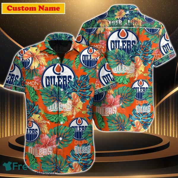 Edmonton Oilers NHL Custom Name Hawaiian Shirt For Men Women Gift For Fan