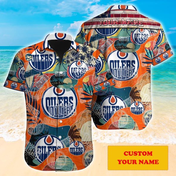 Edmonton Oilers NHL Personalized Hawaiian Shirt Gift For Fans