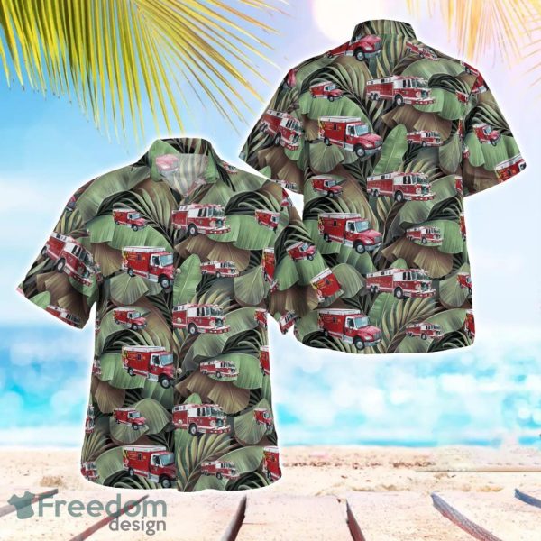 Ellicott City Volunteer Fire Department Hawaiian Shirt Beach Summer Shirt