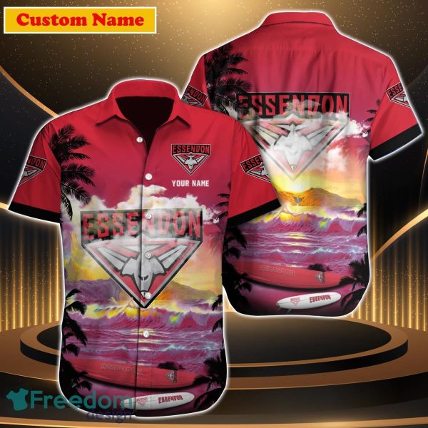 Essendon AFL Custom Name Hawaiian Shirt Great Gift For Men Women Fans