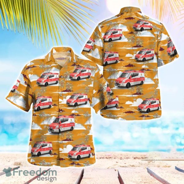 Finland Helsinki Ambulance Hawaiian Shirt Beach Shirt For Men And Women