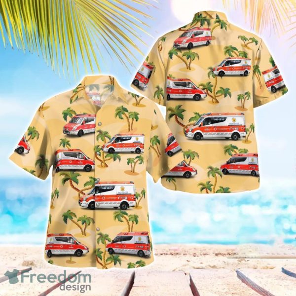 Finland Helsinki Emergency rushes rescue 3D Summer Aloha Hawaiian Shirt