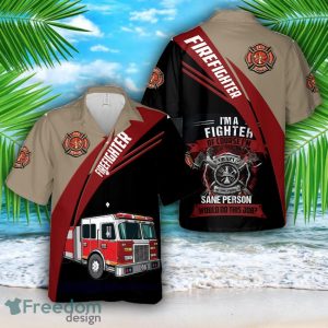 Firefighter Hawaiian Shirt Beach Holiday