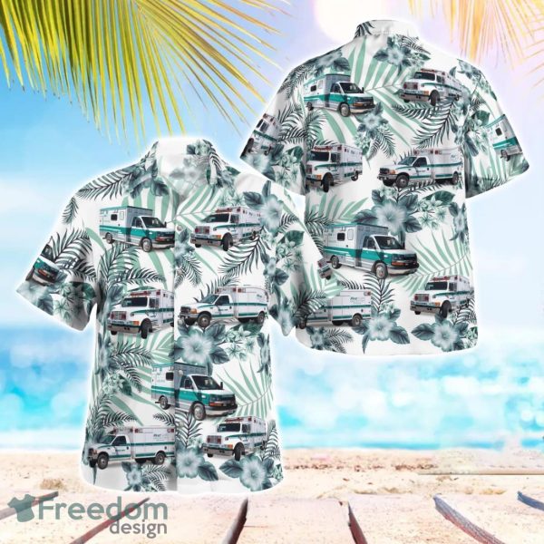 FirstHealth EMS 3D Summer Aloha Hawaiian Shirt