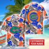 Florida Gators Aloha Hawaiian Shirt Custom Name Summer Gift Holiday Team Shirt