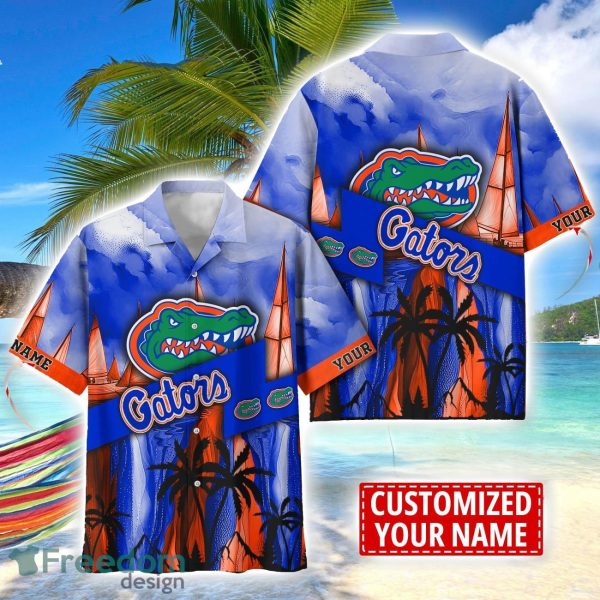 Florida Gators Hawaii Shirt Custom Name Sports Team Beach Shirt