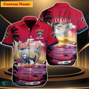 Florida Panthers NHL Custom Name Hawaiian Shirt Great Gift For Men Women Fans