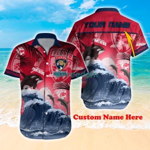 Florida Panthers NHL Hot Design Custom Name Hawaiian Shirt For Fans