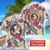 Florida State Seminoles Aloha Hawaiian Shirt Custom Name Summer Gift Holiday Team Shirt