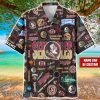 Florida State Seminoles Logo Hawaiian Shirt For Fans Trending Beach Shirt Custom Name