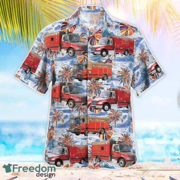 Tampa Fire Rescue Hawaiian Shirt Beach Shirt Summer Holiday Gift