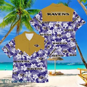 Football American Hawaii Shirt Tropical Beach Tree Baltimore Ravens