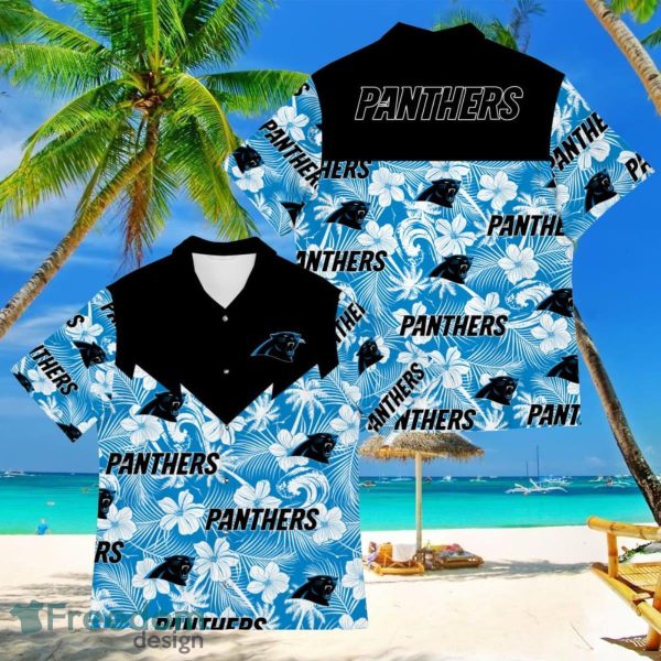 Football American Hawaii Shirt Tropical Beach Tree Carolina Panthers