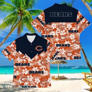 Football American Hawaii Shirt Tropical Beach Tree Chicago Bears